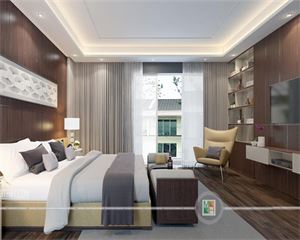 TRẦN THẠCH CAO PHÒNG NGỦ BIỆT THỰ PARKCITY - ANH HẢI 