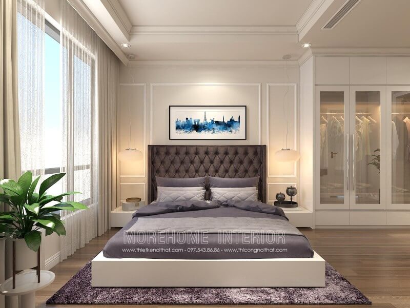 Giường ngủ chung cư gỗ công nghiệp Giường ngủ chung cư gỗ công nghiệp