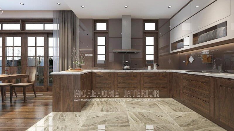 Luôn dẫn đầu mọi xu hướng, mẫu tủ bếp gỗ óc chó ấn tượng luôn là sản phẩm đồ gỗ nội thất được mọi khách hàng ưa chuộng và ưa thích nhất Thiết kế tủ bếp đẹp